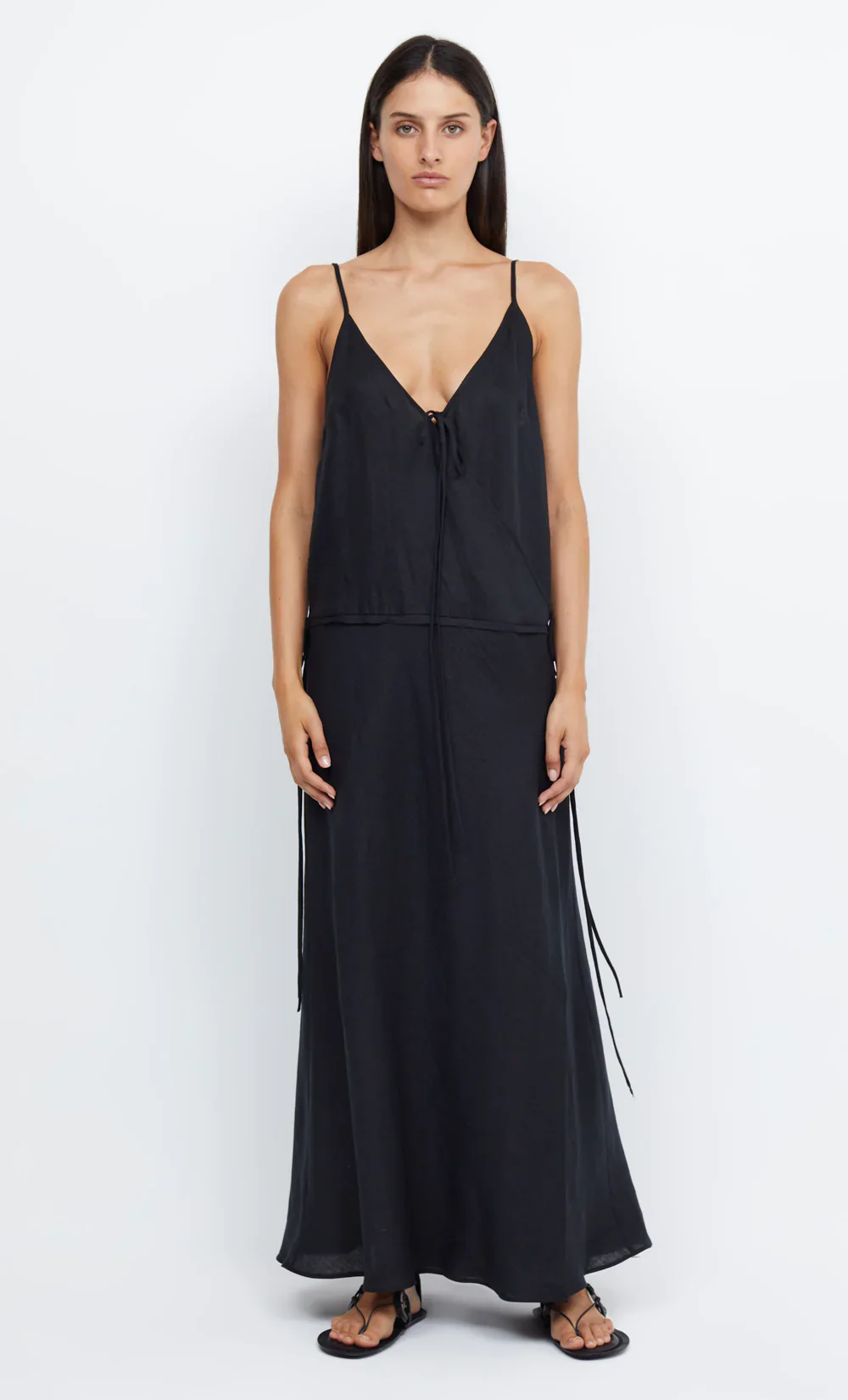 BEC + BRIDGE - JAYDEN WRAP MAXI DRESS (BLACK)  FINAL SALE