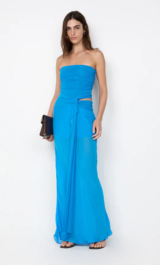 BEC + BRIDGE - JEHNAYA STRAPLESS MAXI DRESS (ASTER BLUE) - Image 3