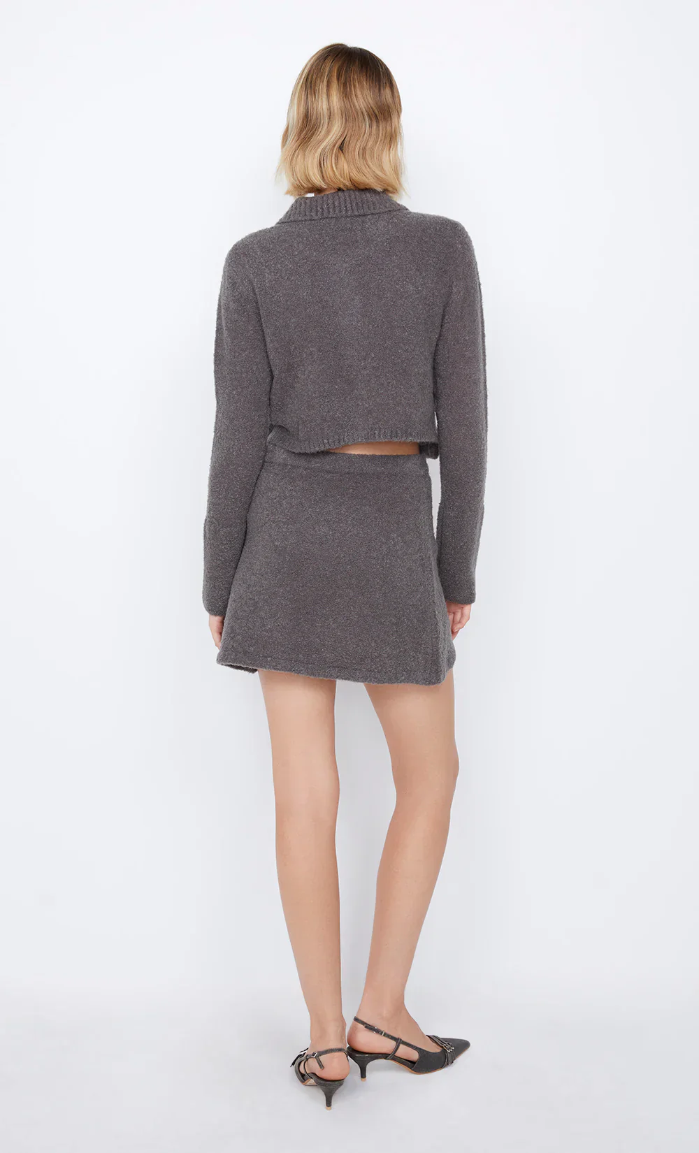 BEC + BRIDGE - JOSIE MINI SKIRT (CHARCOAL) - Image 4