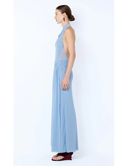 BEC + BRIDGE - JUNIPER HALTER DRESS (BLUE DENIM) - Image 3