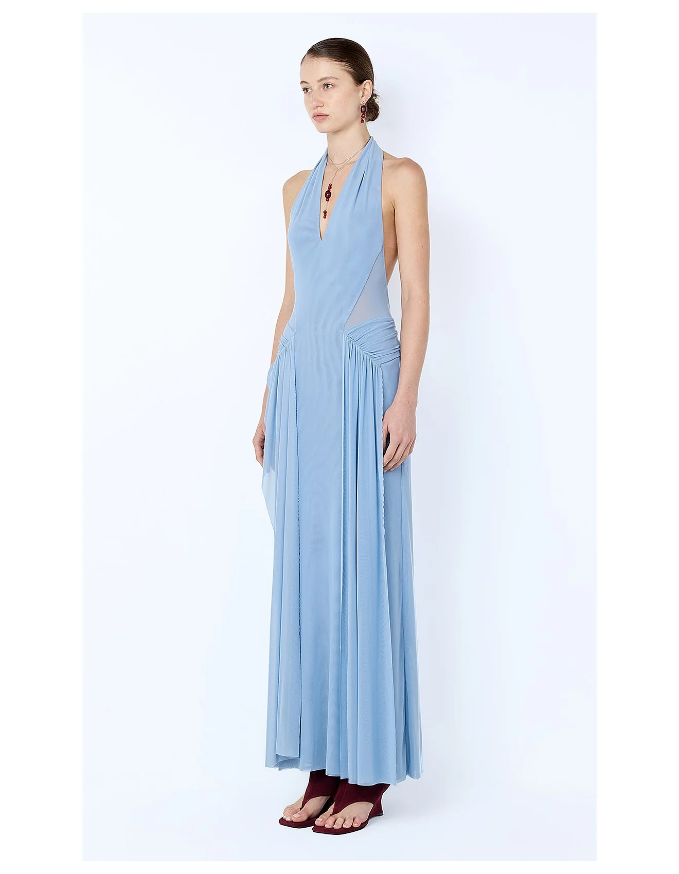 BEC + BRIDGE - JUNIPER HALTER DRESS (BLUE DENIM) - Image 4