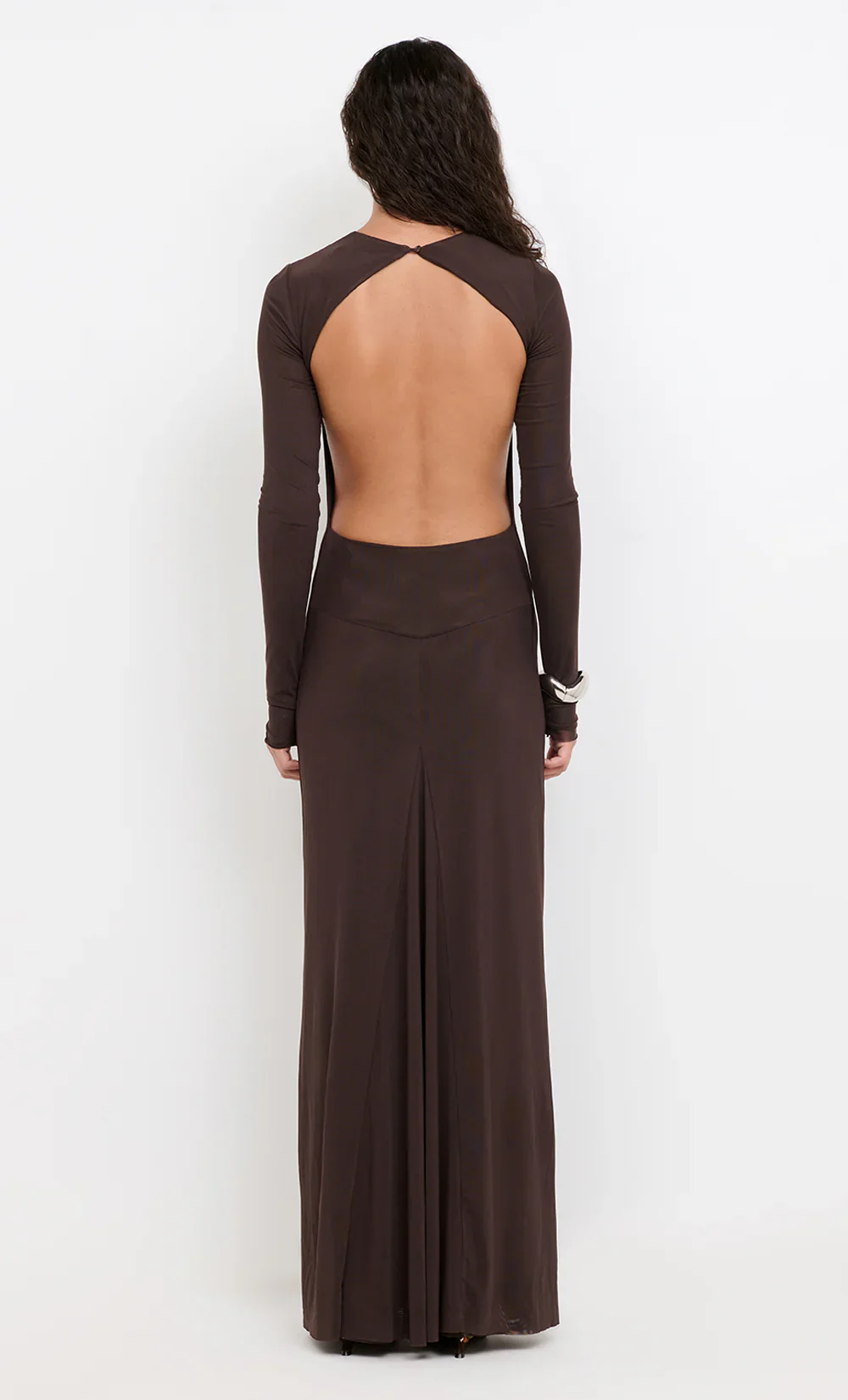 BEC + BRIDGE - JUNIPER LONG SLEEVE MAXI DRESS (DARK CHOCOLATE)