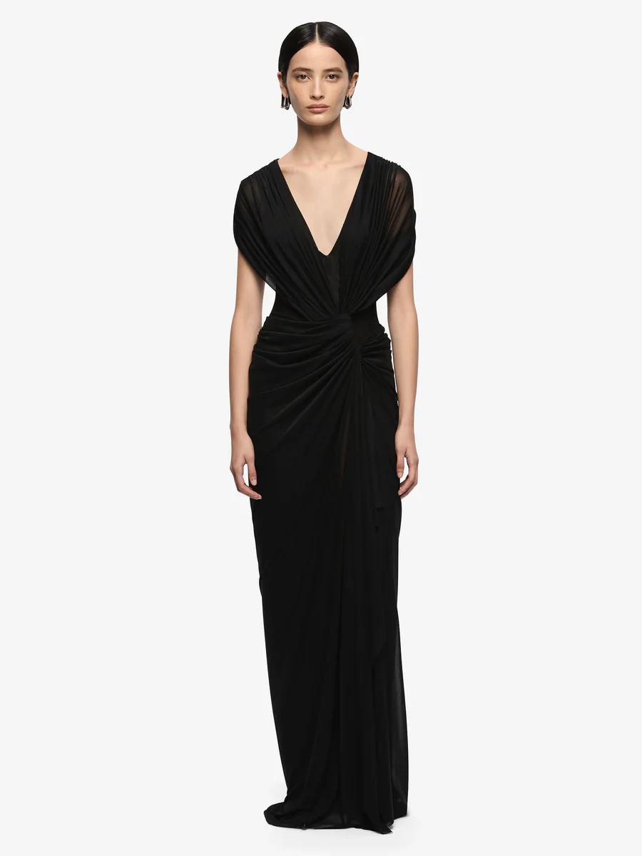 BEC + BRIDGE - LEIA DRAPE MAXI DRESS (BLACK) - Image 4
