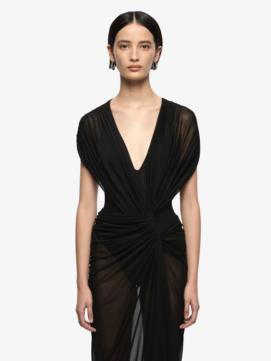 BEC + BRIDGE - LEIA DRAPE MAXI DRESS (BLACK) - Image 5