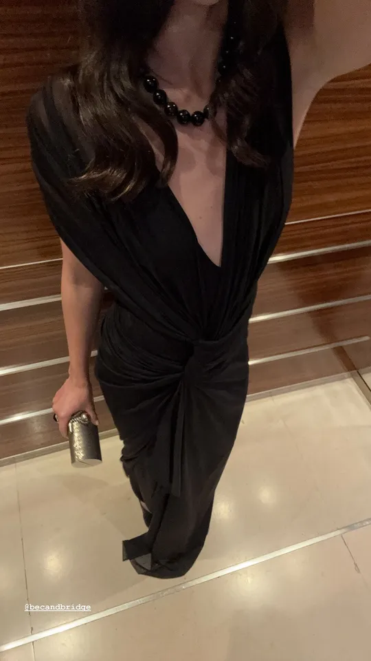 BEC + BRIDGE - LEIA DRAPE MAXI DRESS (BLACK) - Image 6