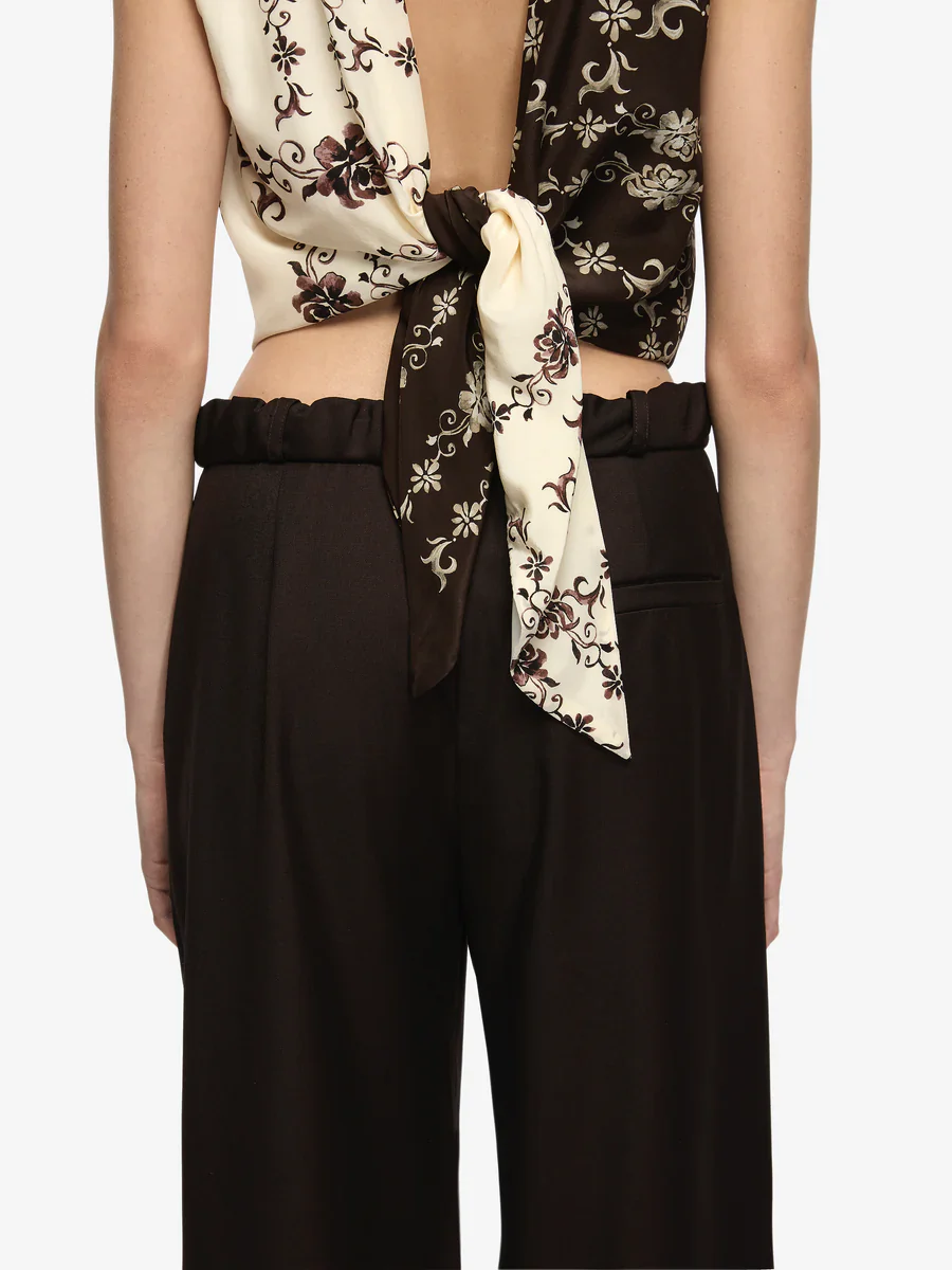 BEC + BRIDGE - MYAH TOP (GEO VINE FLORAL CHOC/CREAM) - Image 2