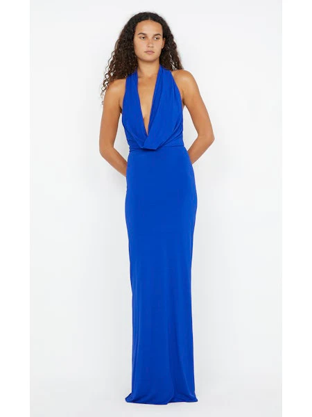 BEC + BRIDGE - NESSIE COWL NECK MAXI DRESS (ULTRA MARINE BLUE) - Image 3