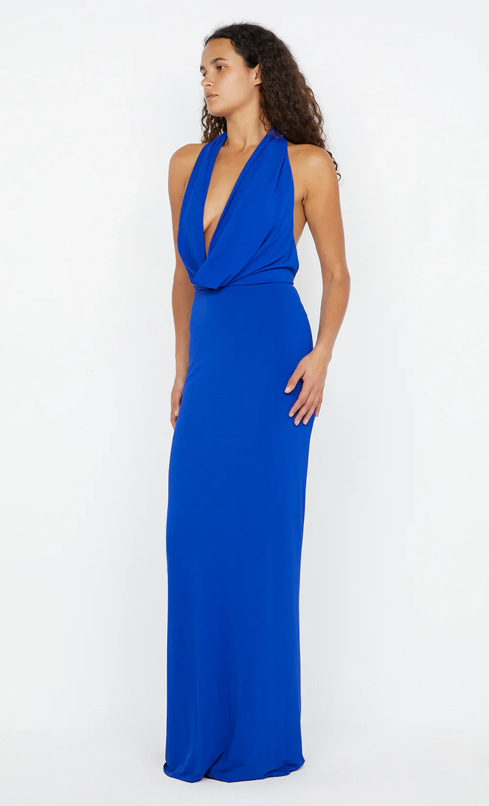 BEC + BRIDGE - NESSIE COWL NECK MAXI DRESS (ULTRA MARINE BLUE) - Image 4