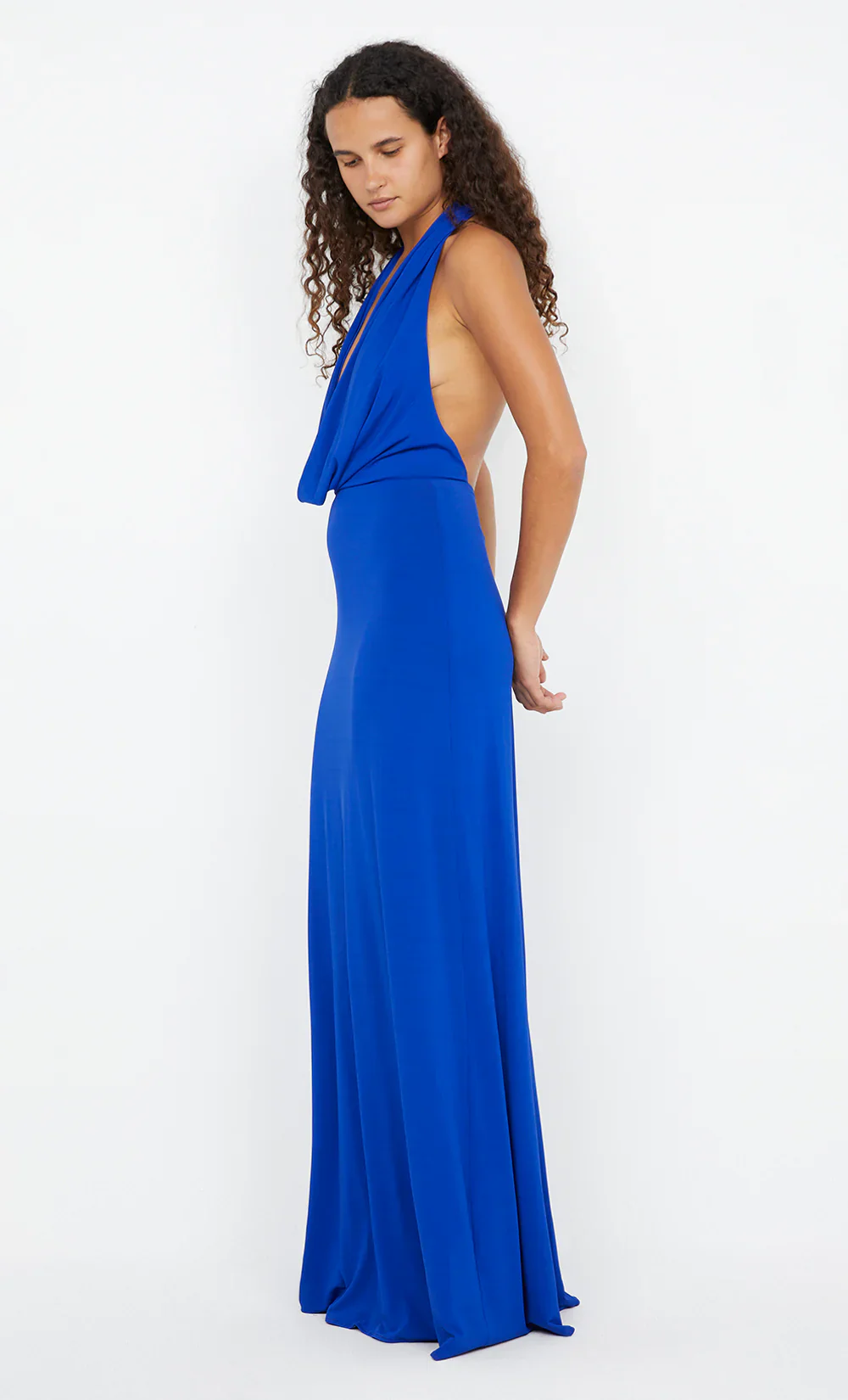 BEC + BRIDGE - NESSIE COWL NECK MAXI DRESS (ULTRA MARINE BLUE) - Image 5