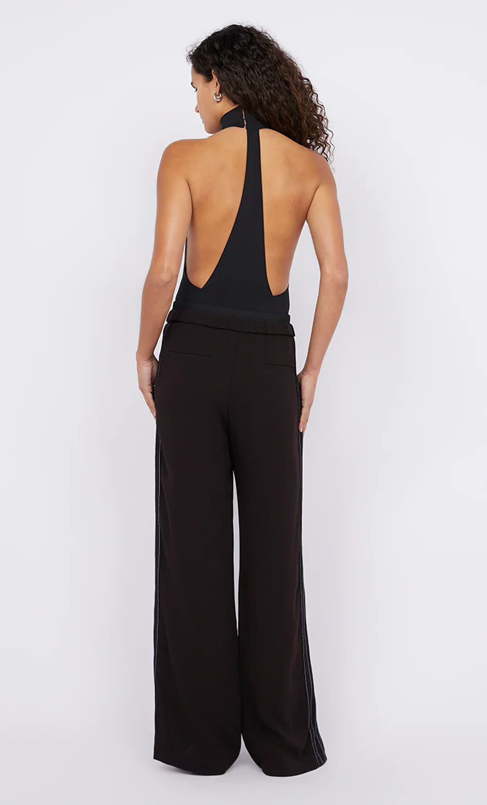 BEC + BRIDGE - ONYX STRIPE PANT (AUBERGINE / BLACK) - Image 3