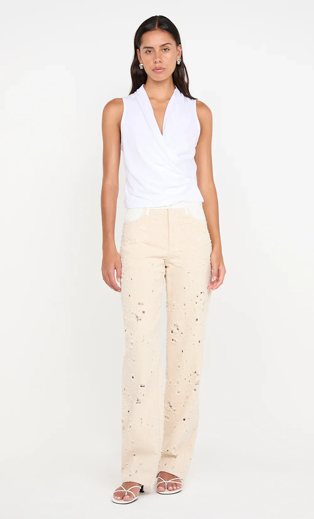 BEC + BRIDGE - QUINN PANT (NATURAL / WHITE) - Image 3