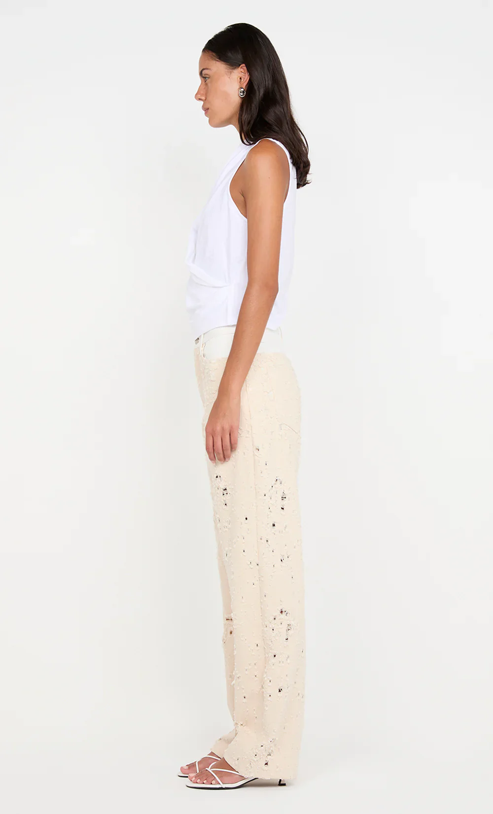 BEC + BRIDGE - QUINN PANT (NATURAL / WHITE) - Image 5