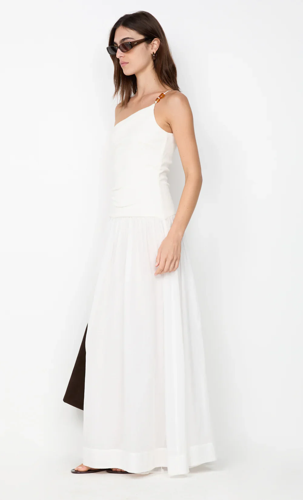 BEC + BRIDGE - SABRINE ASYM MAXI DRESS (IVORY) - Image 3