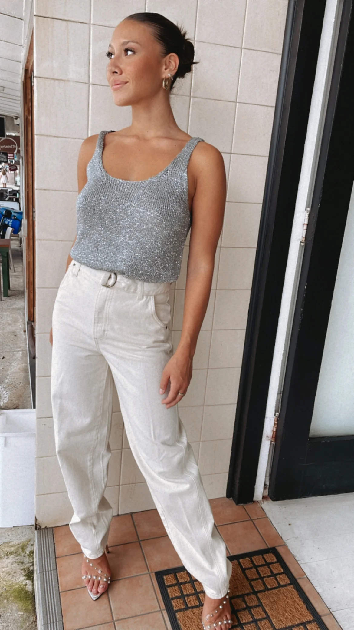 BEC + BRIDGE - SADIE SEQUIN KNIT TANK (Charcoal) - Image 12