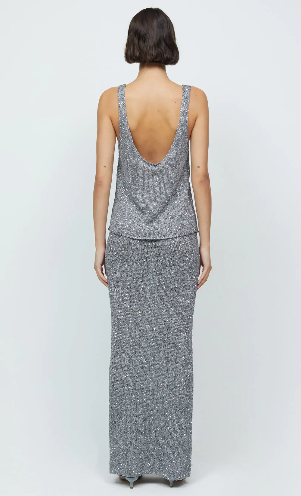 BEC + BRIDGE - SADIE SEQUIN KNIT TANK (Charcoal) - Image 2
