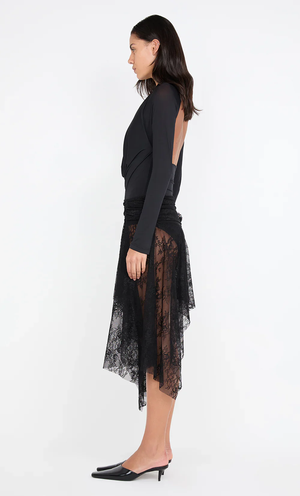 BEC + BRIDGE - SONNIE COWL BODYSUIT (BLACK) - Image 4