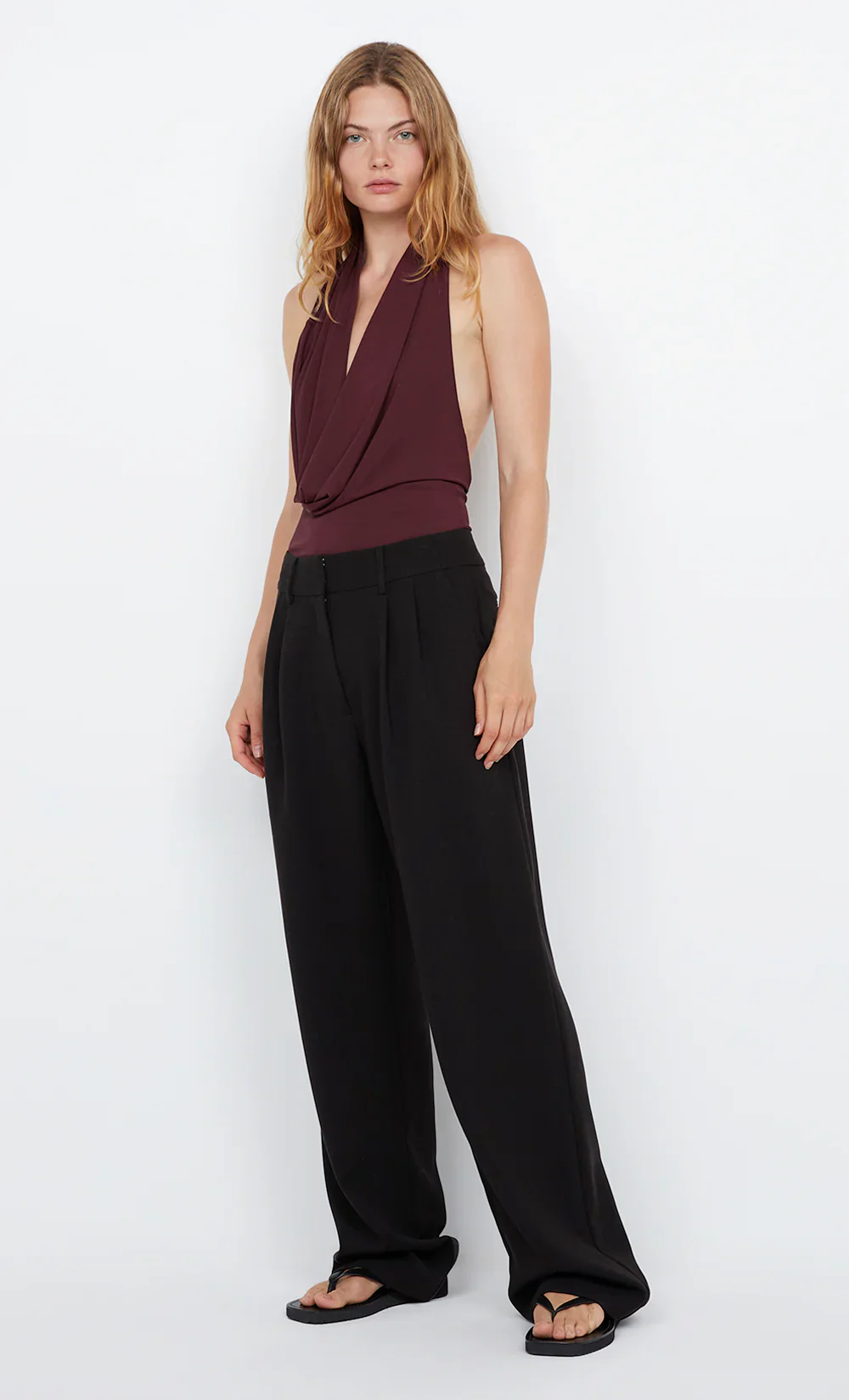 BEC + BRIDGE - SONNIE HALTER TOP (PLUM) - Image 4