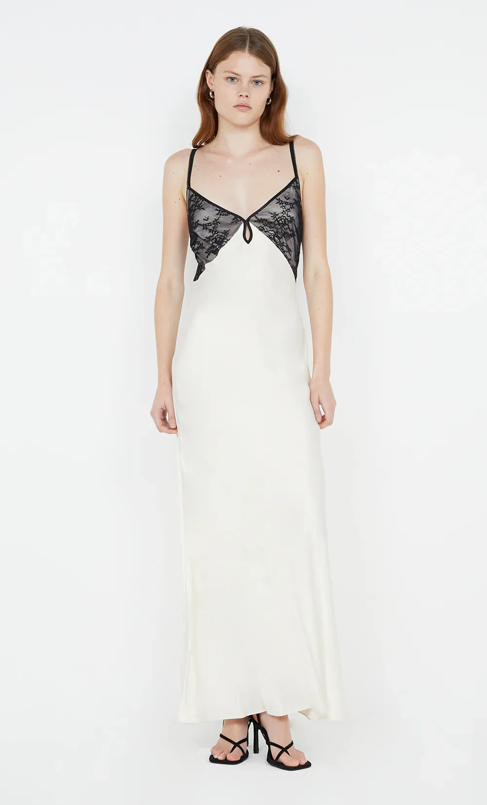 BEC + BRIDGE - TEREZA KEYHOLE DRESS (IVORY BLACK)