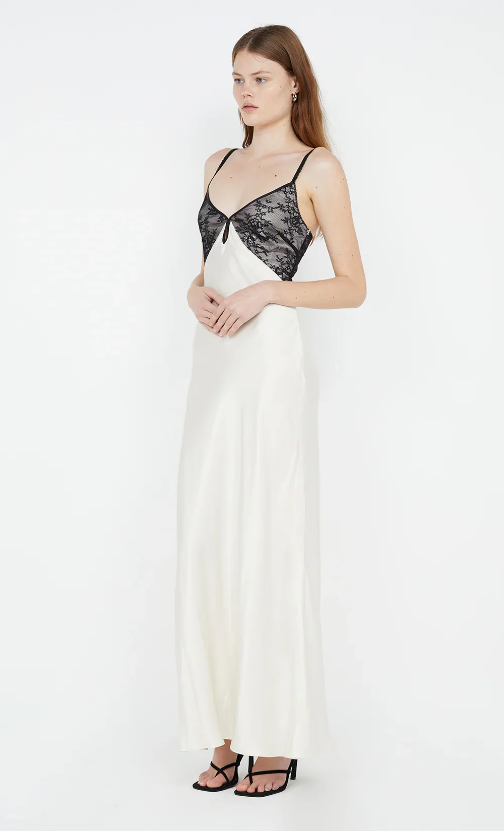 BEC + BRIDGE - TEREZA KEYHOLE DRESS (IVORY BLACK) - Image 5