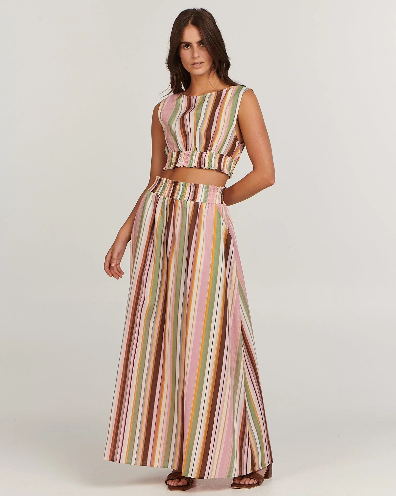 CHARLIE HOLIDAY - ADDY TOP (MULTI STRIPE) - Image 2