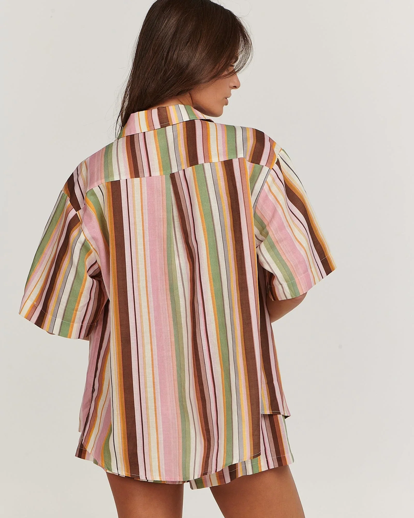 CHARLIE HOLIDAY - CAPE SHIRT (MULTI STRIPE) - Image 4