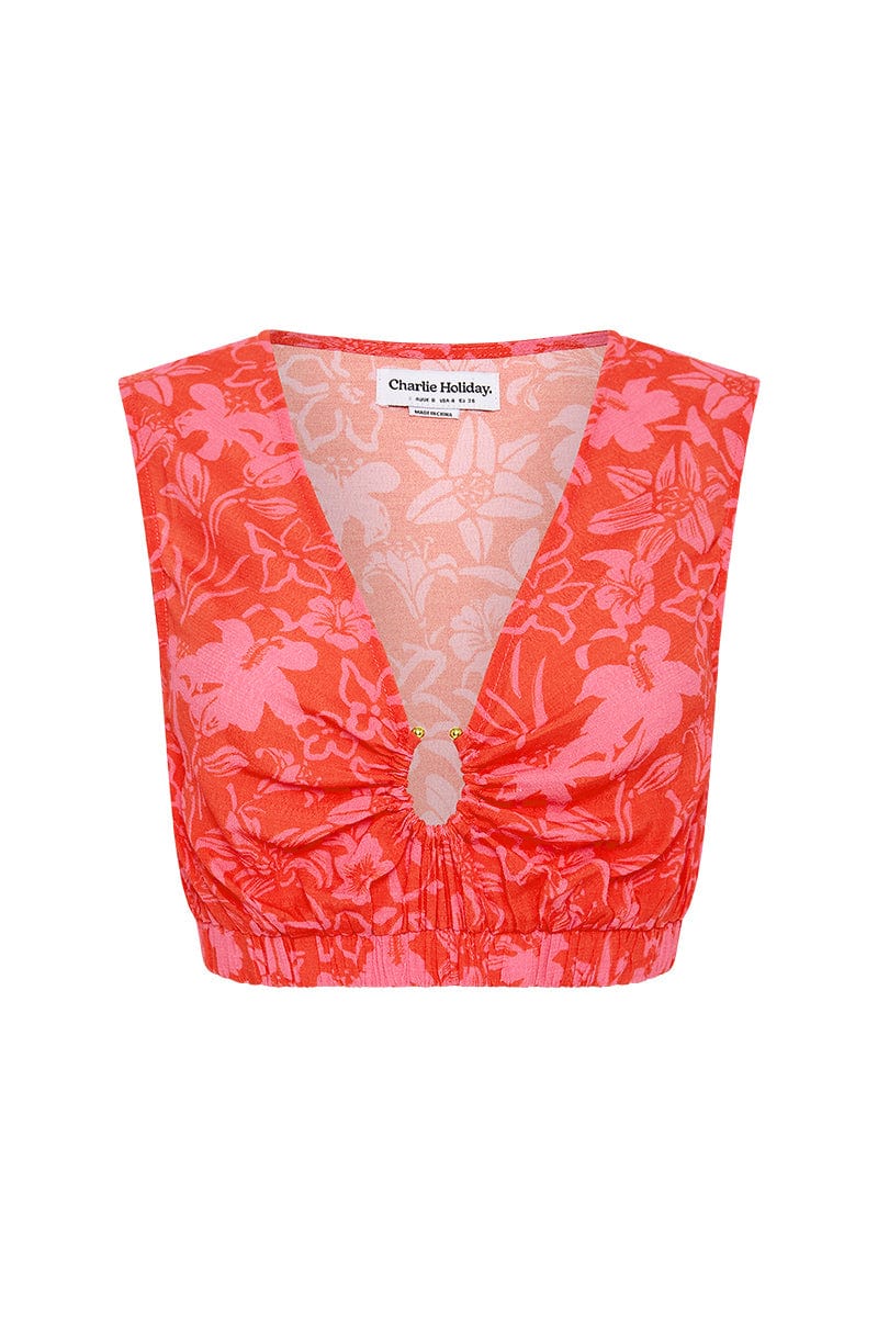 CHARLIE HOLIDAY - Cheyenne Top (Tropical Floral)