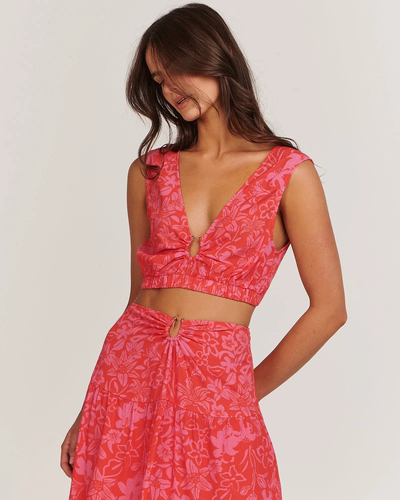 CHARLIE HOLIDAY - Cheyenne Top (Tropical Floral) - Image 3