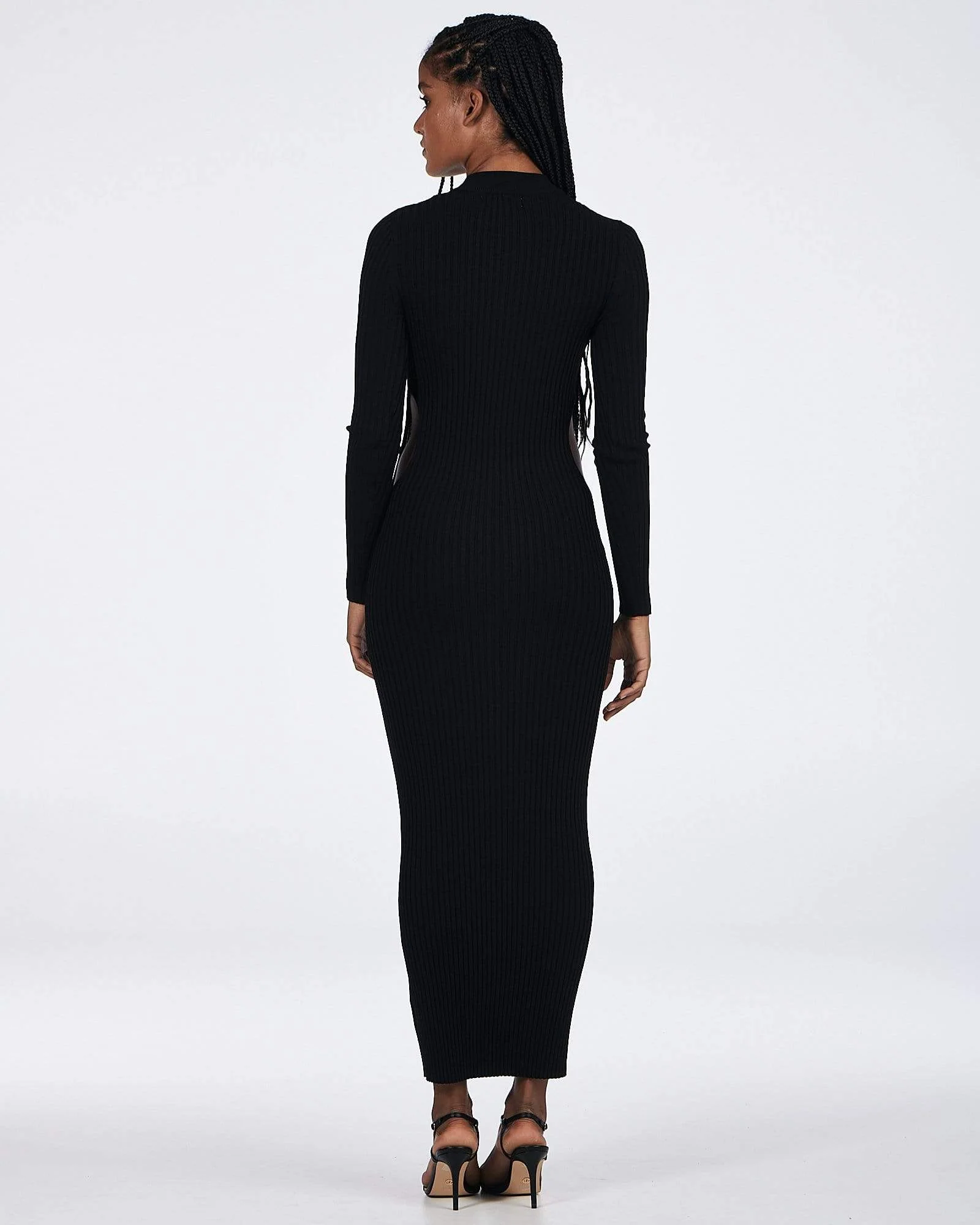 CHARLIE HOLIDAY - Violet Midi Dress (Black) - Image 3