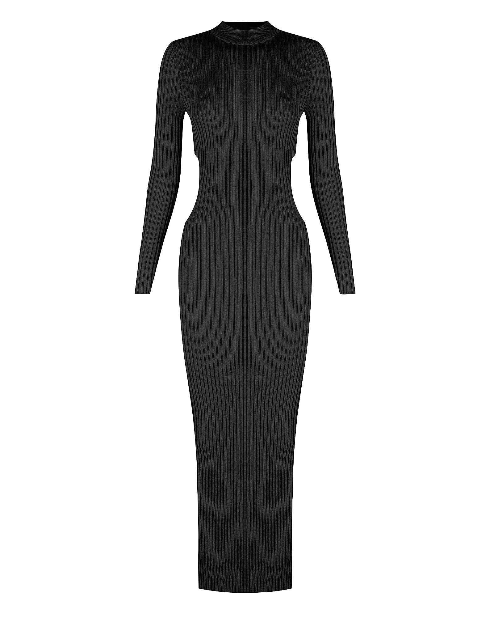 CHARLIE HOLIDAY - Violet Midi Dress (Black) - Image 4