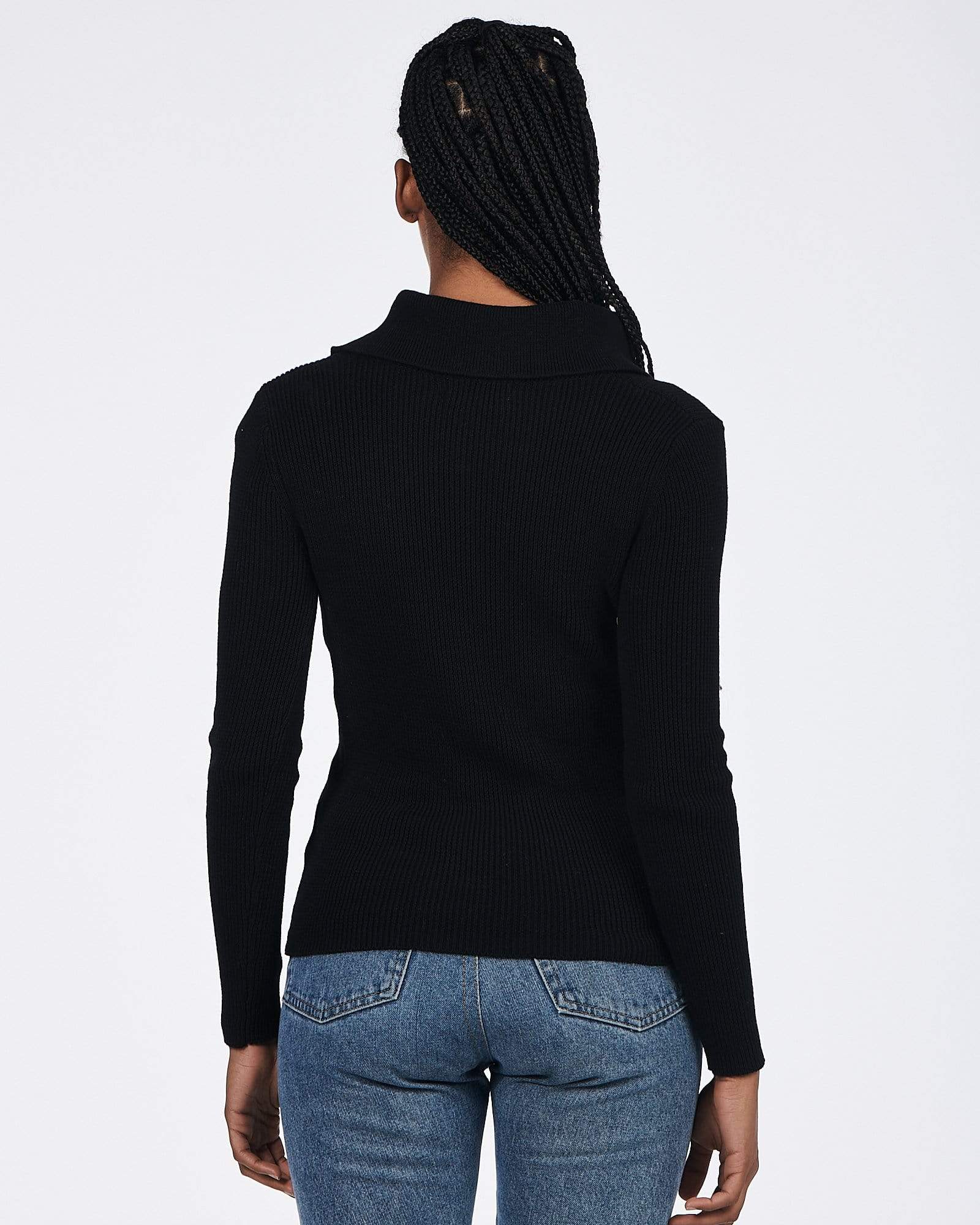 CHARLIE HOLIDAY - Jacqueline Knit Top (Black) - Image 4