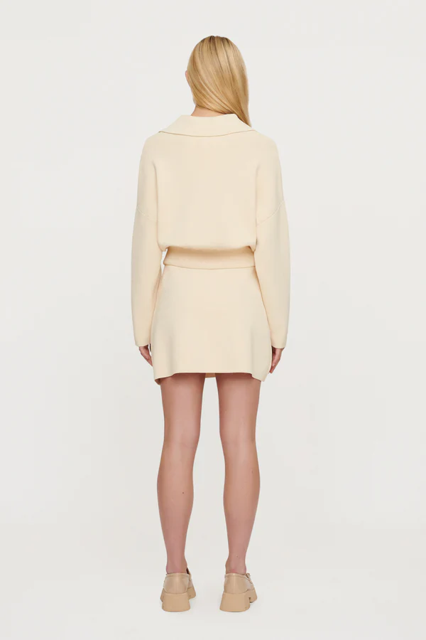 CLEA - Carlos Crepe Knit Bomber (Butter) - Image 4