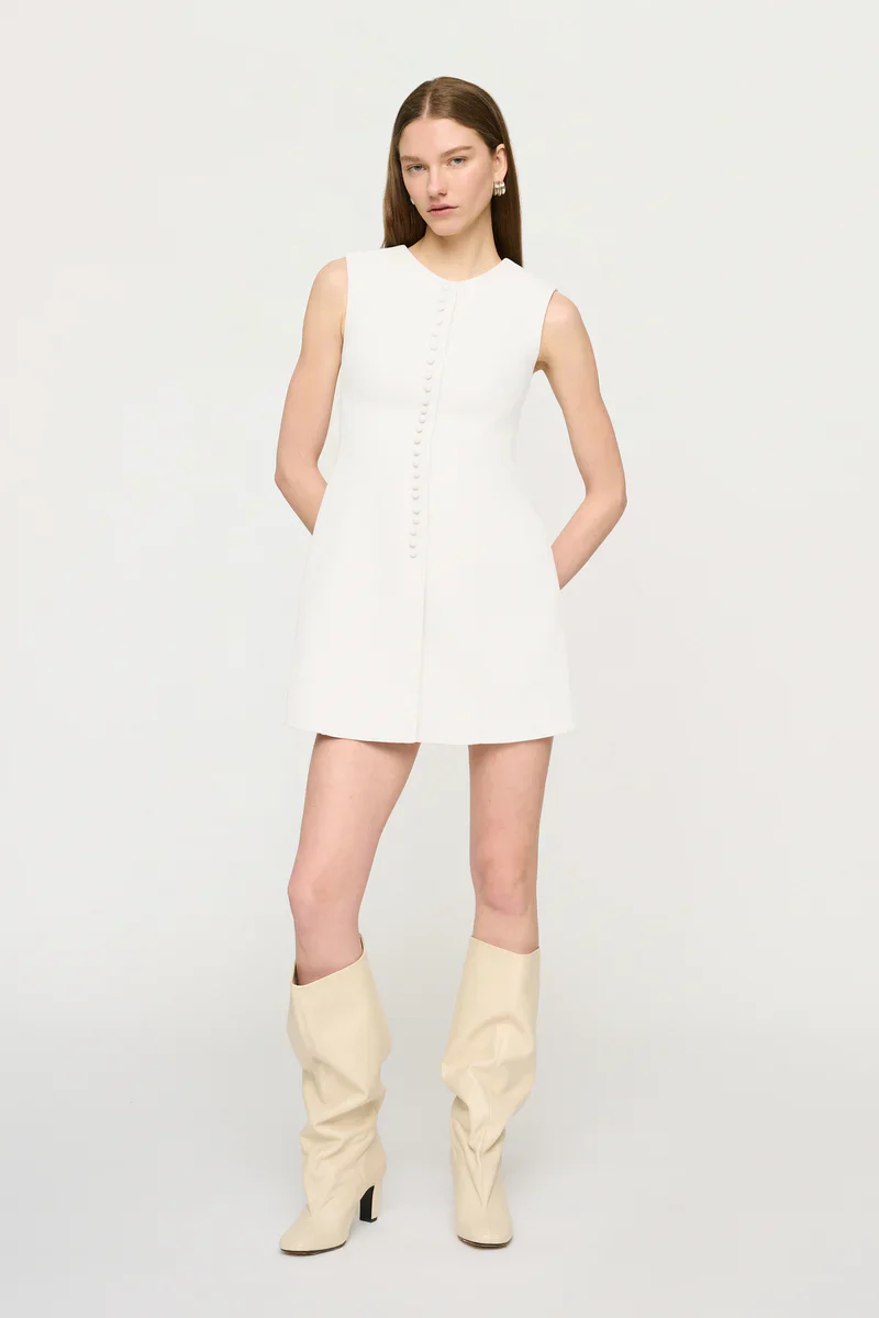 CLEA - CEDAR MINI DRESS (OFF WHITE) - Image 3