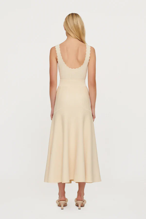 CLEA - Mara Yoke Knit Skirt (Butter) - Image 4