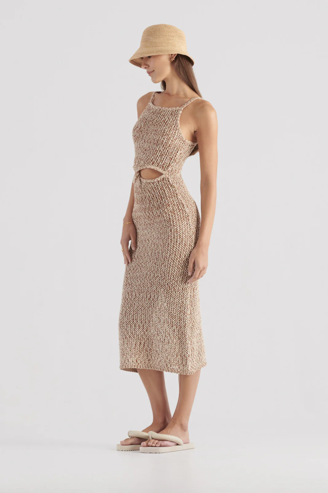 ELKA COLLECTIVE - Arizona Knit Dress (Tan Mix) - Image 2