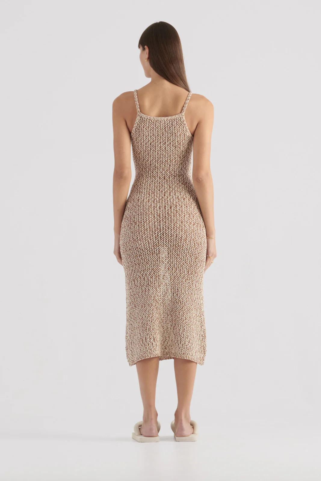 ELKA COLLECTIVE - Arizona Knit Dress (Tan Mix) - Image 3