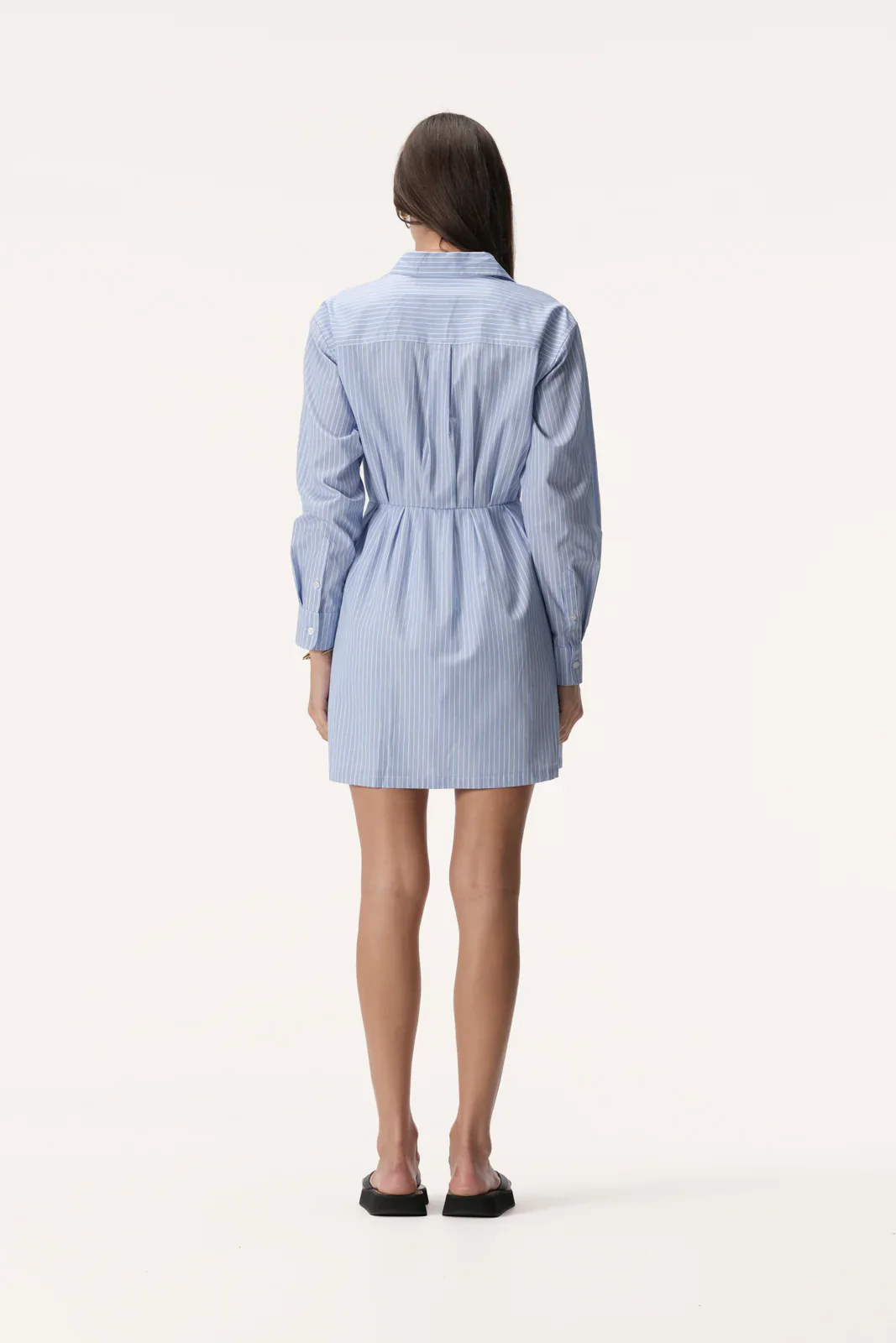 ELKA COLLECTIVE- CHARLOTTE DRESS (BLUE STRIPE) - Image 2