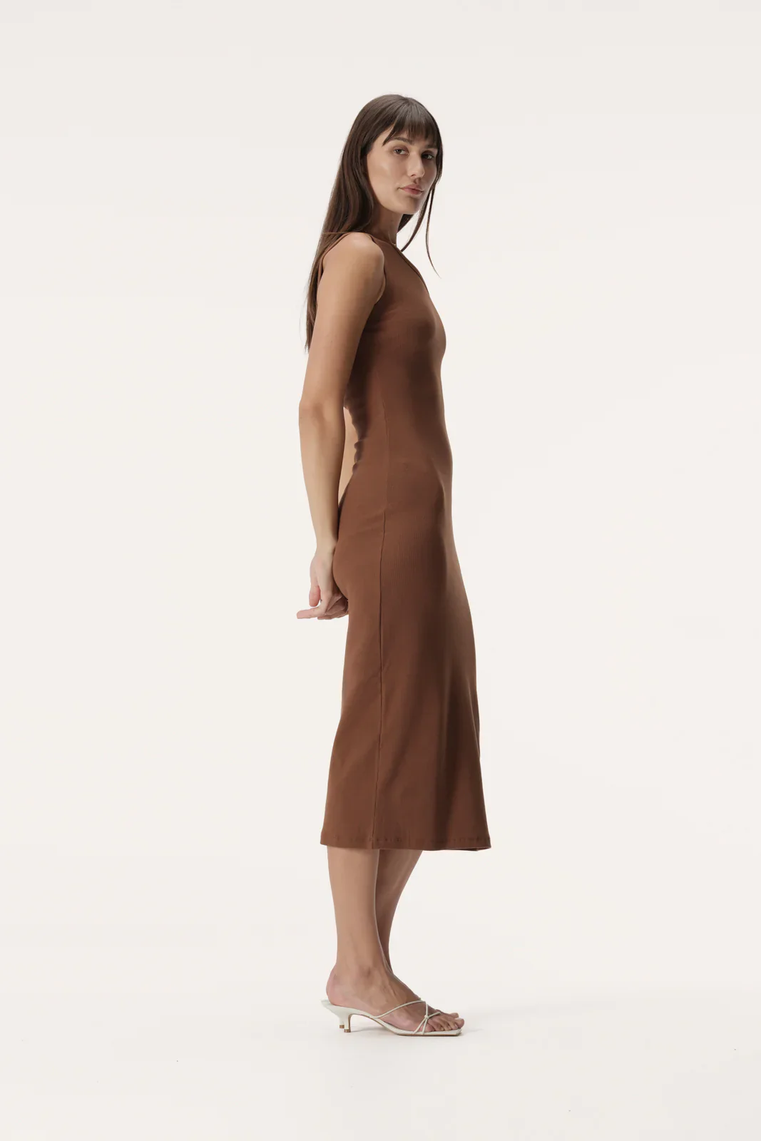 ELKA COLLECTIVE - FERNANDA DRESS (TAN) - Image 4
