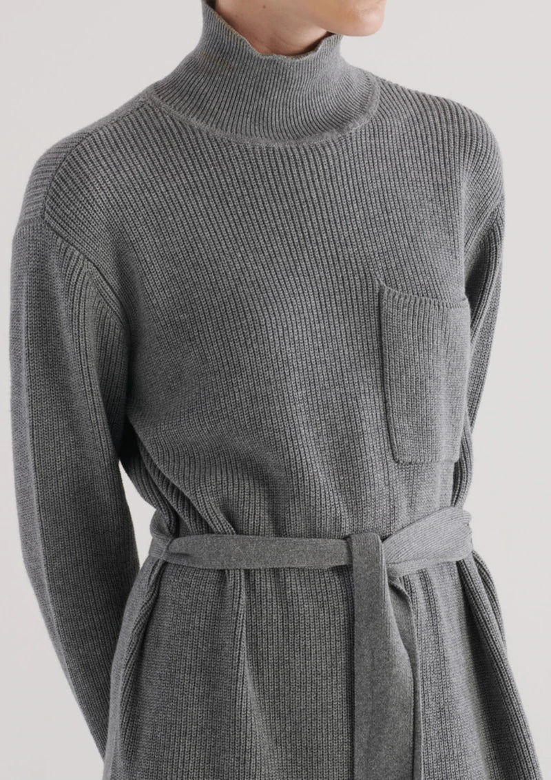 ELKA COLLECTIVE - Franklin Knit Dress (Charcoal Marle) - Image 5