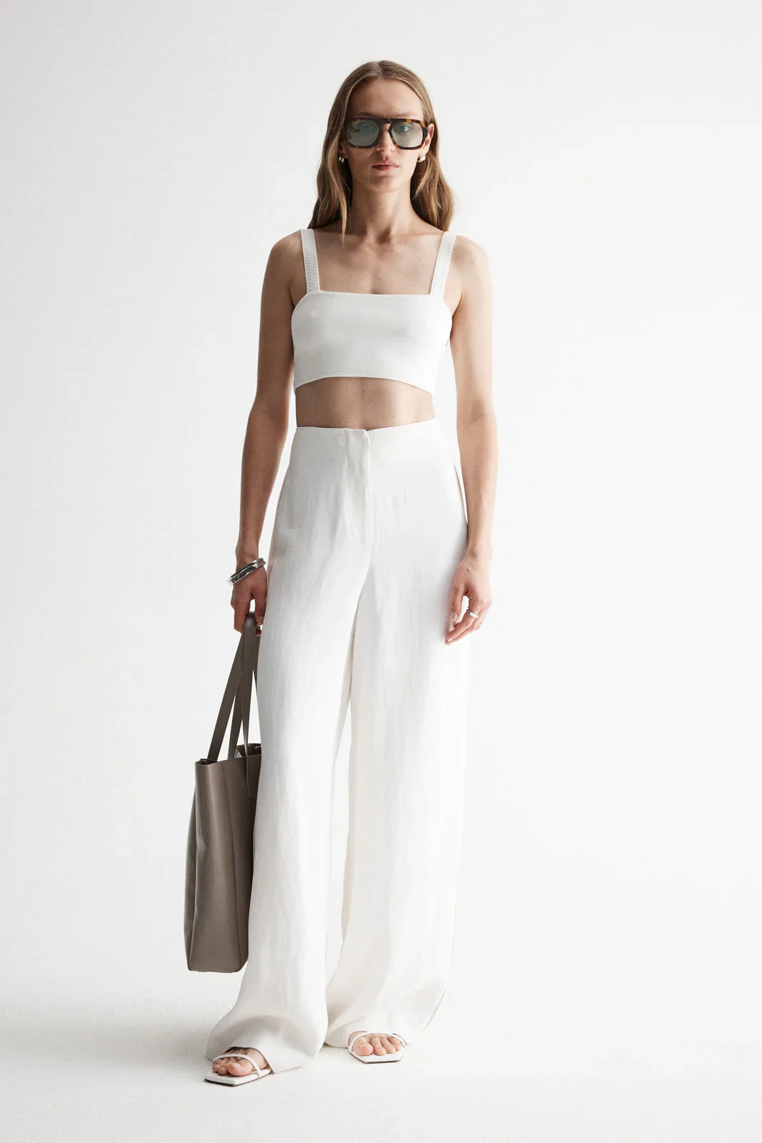ELKA COLLECTIVE - PALERMO KNIT BRALETTE (WHITE) - Image 2