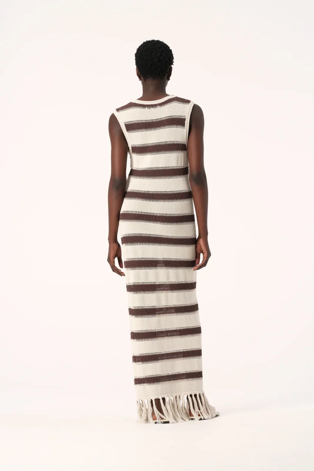 Elka Collective - Sintra Knit Dress (Chocolate Ecru) - Image 5