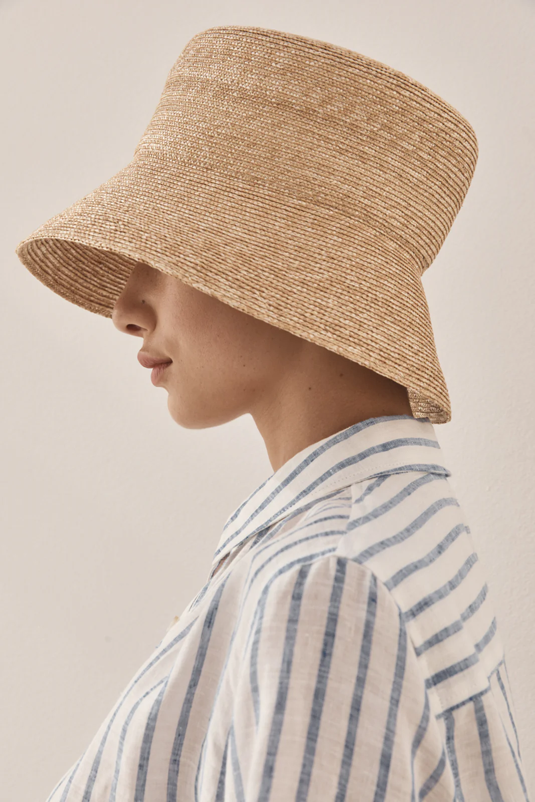 ELKA COLLECTIVE -Tamara Shirt (Blue / White Stripe) - Image 3