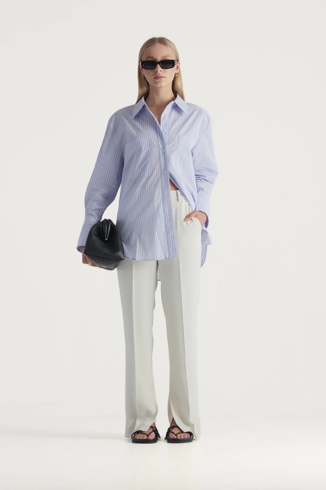 ELKA COLLECTIVE - Tomas Shirt (Sky Blue Stripe)