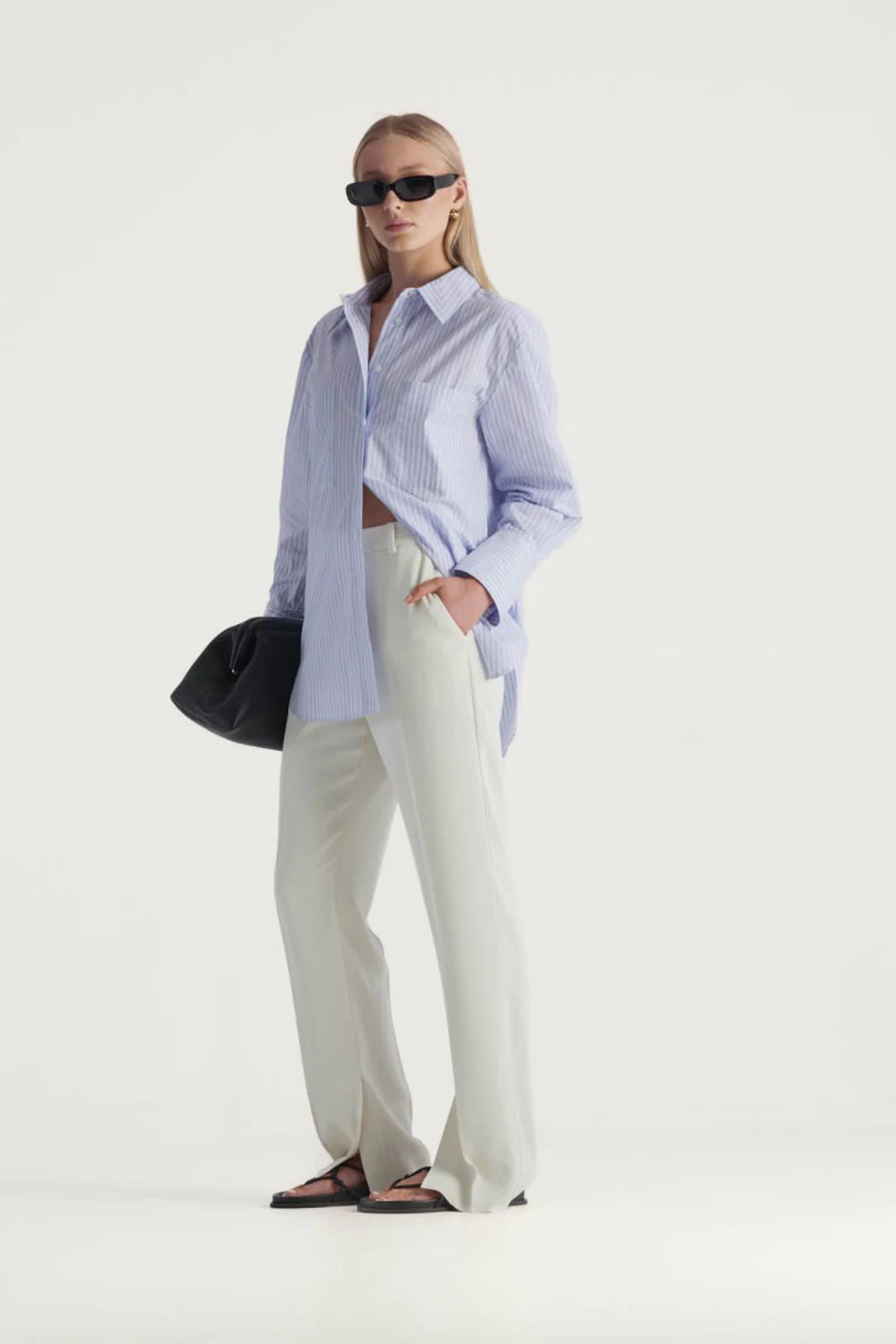 ELKA COLLECTIVE - Tomas Shirt (Sky Blue Stripe) - Image 3