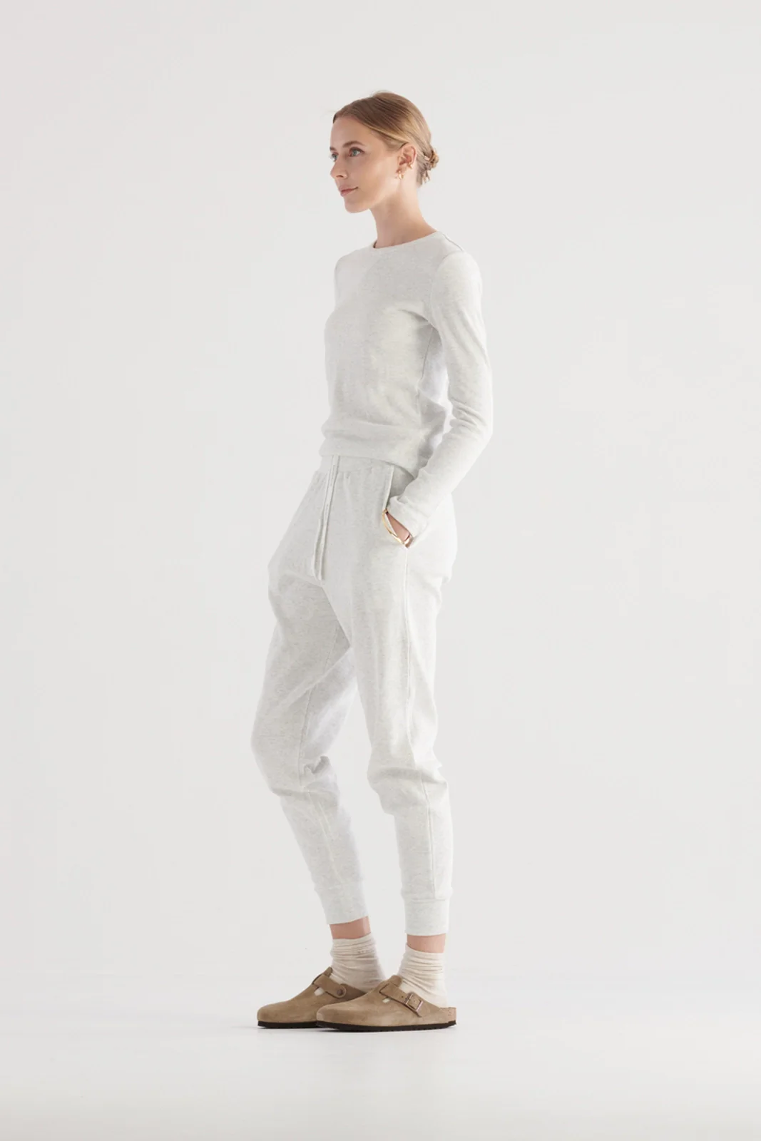 ELKA COLLECTIVE - Winter PJ Set (White Marle) - Image 3
