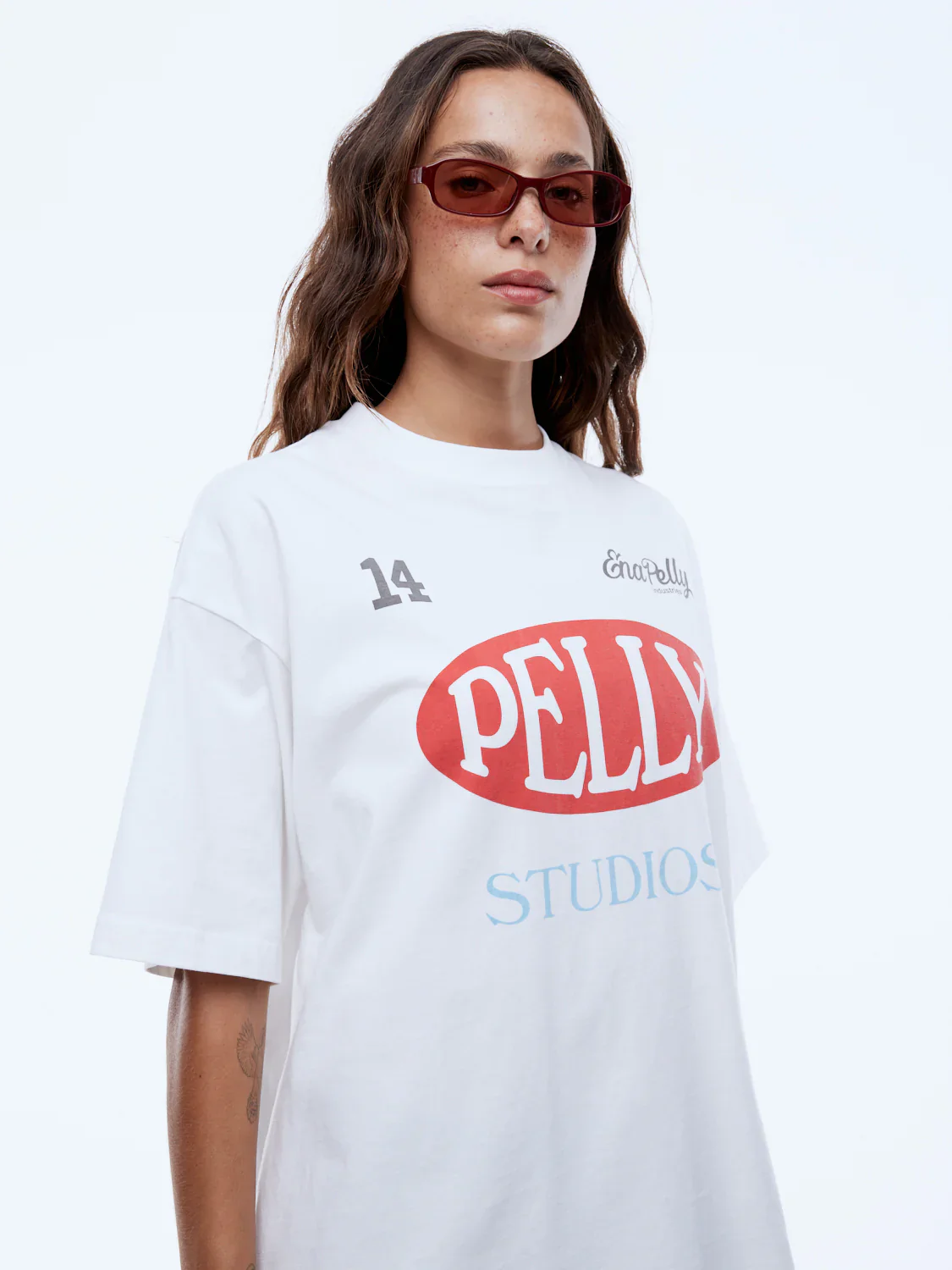 ENA PELLY - PELLY SPORT TEE (VINTAGE WHITE) - Image 6