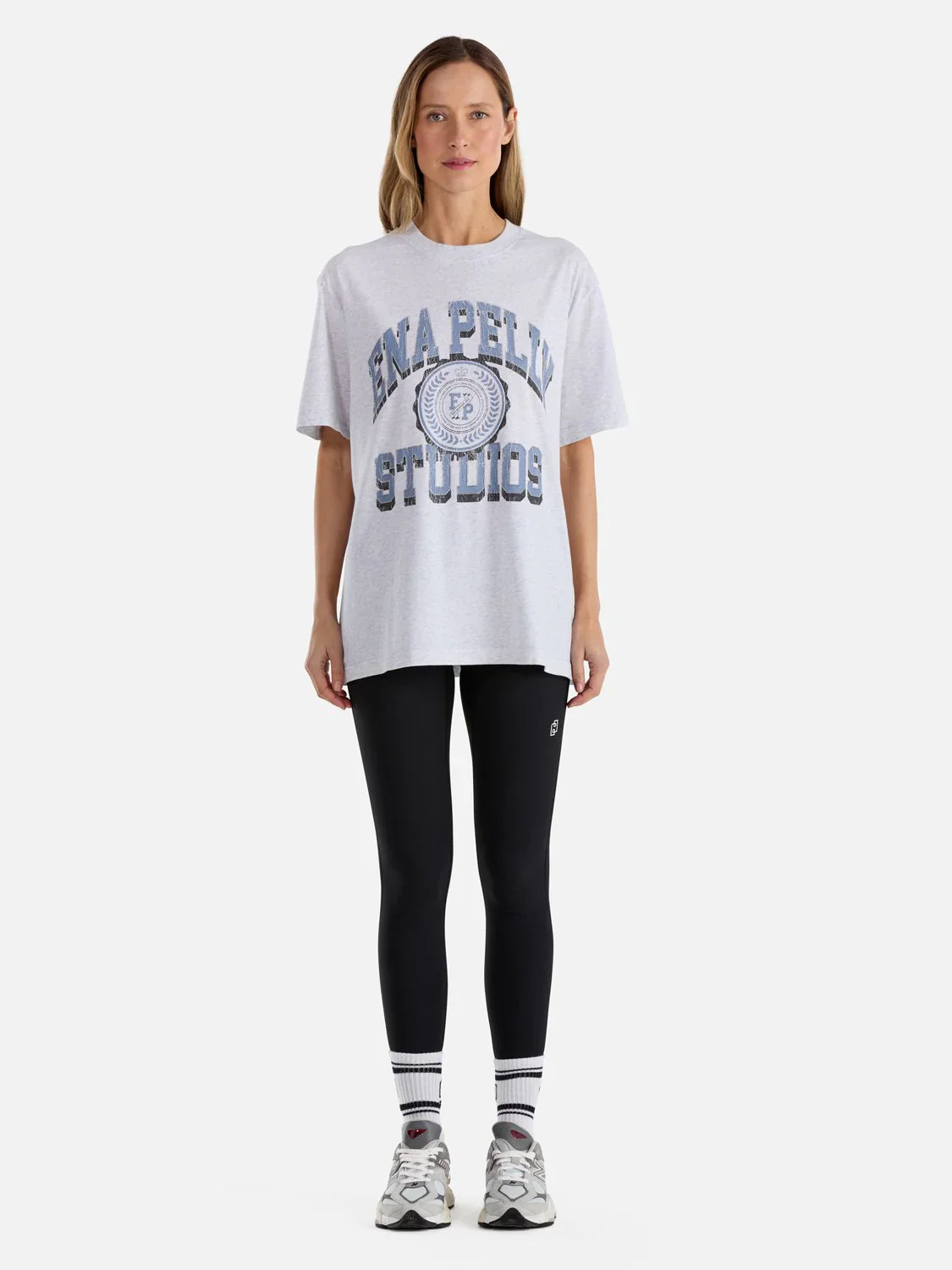 ENA PELLY - A LEAGUE TEE (WHITE MARLE)