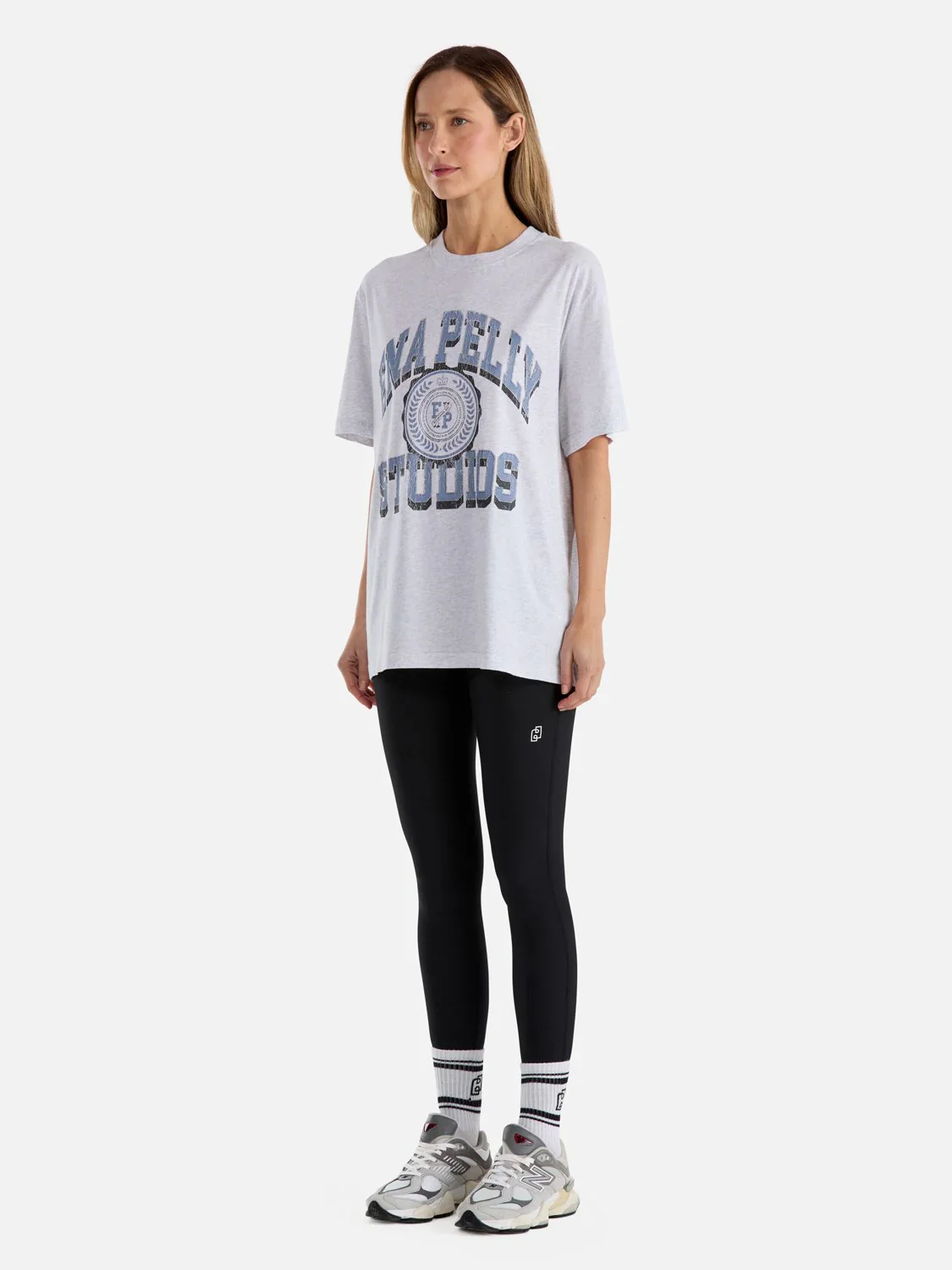ENA PELLY - A LEAGUE TEE (WHITE MARLE) - Image 2