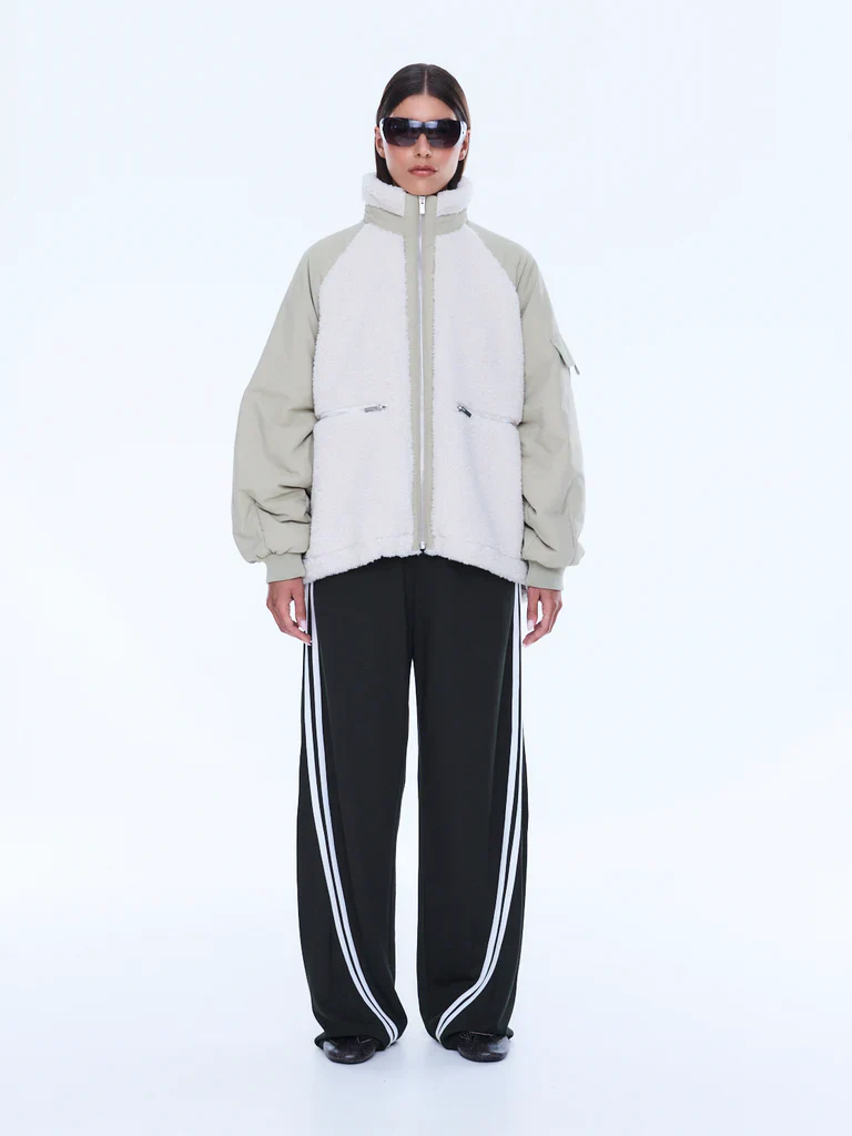 ENA PELLY - ALICE FAUX FUR JACKET (BONE) - Image 6