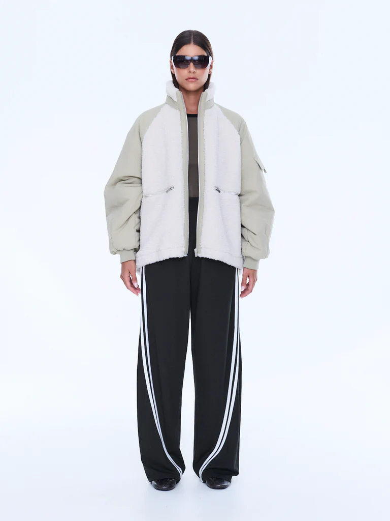 ENA PELLY - ALICE FAUX FUR JACKET (BONE) - Image 7
