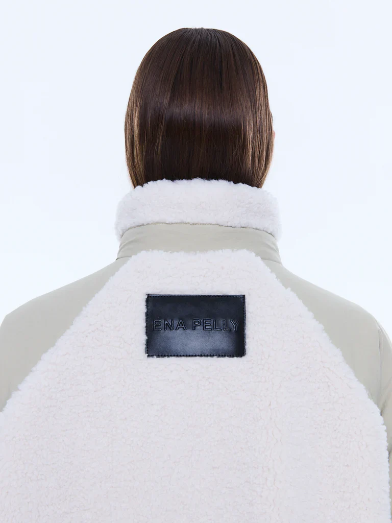 ENA PELLY - ALICE FAUX FUR JACKET (BONE) - Image 8
